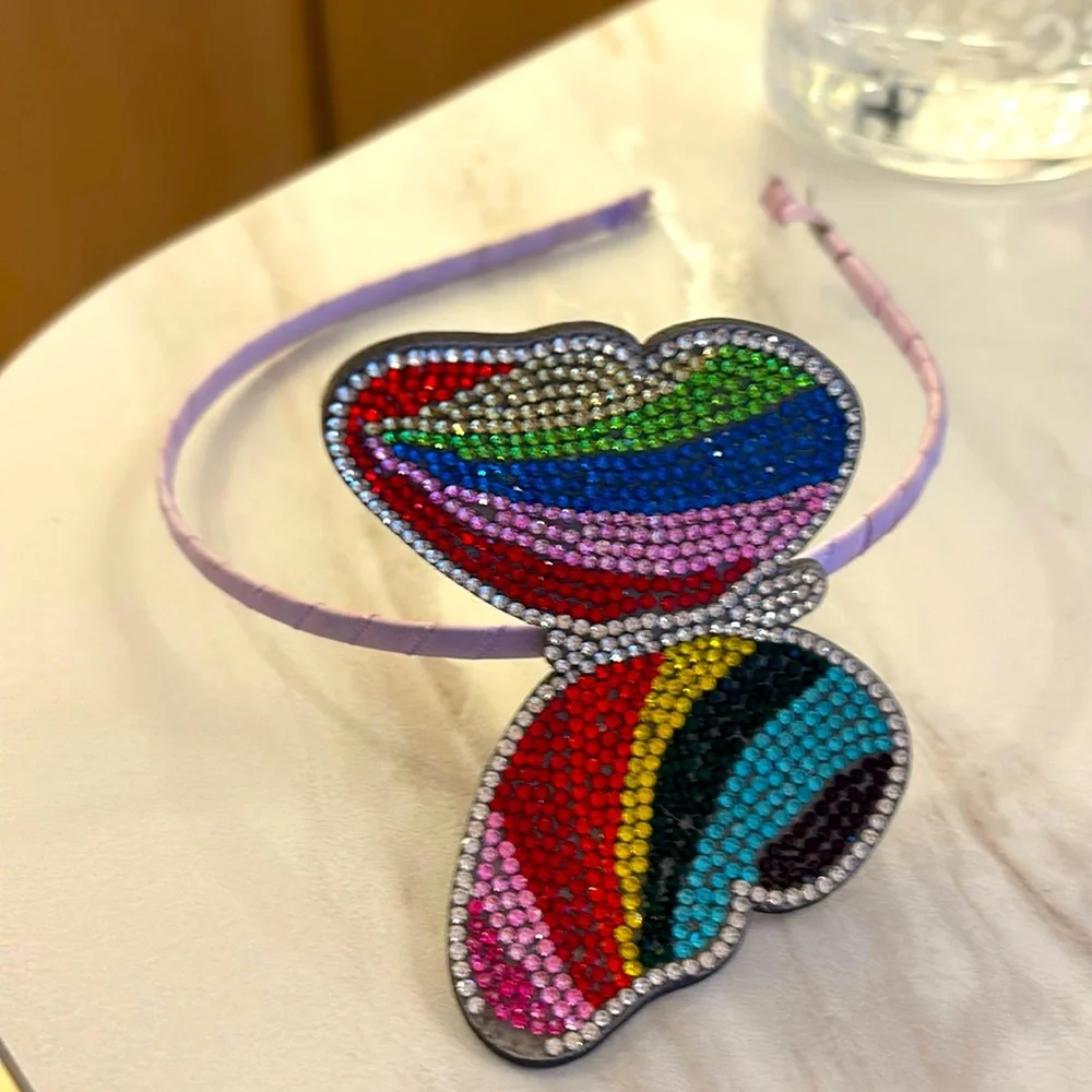 Bari Lynn crystal butterfly headband
